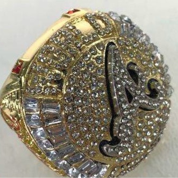 Atlanta Braves Replica Gold and Silver World Series 2021 Championship Ring 11 - Picture 2 of 11